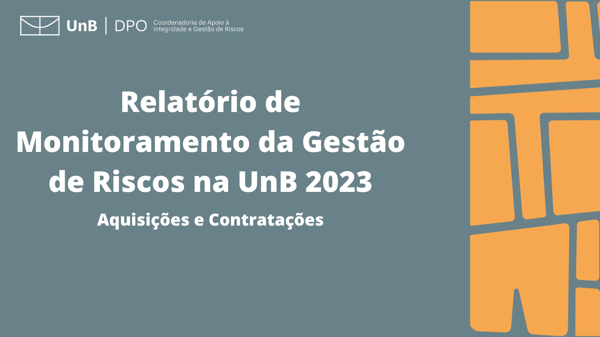 Relatório de Monitoramento da Gestão de Riscos 2023 - Aquisições e contratações